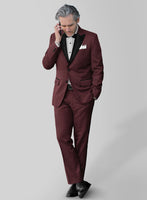 Burgundy Tuxedo Suit - StudioSuits