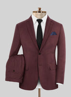Burgundy Wool Suit - StudioSuits