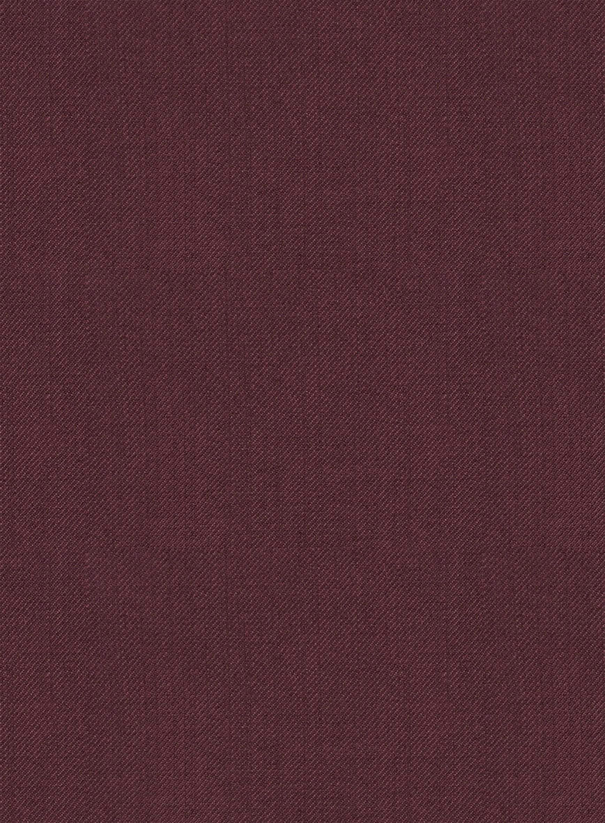 Burgundy Wool Suit - StudioSuits