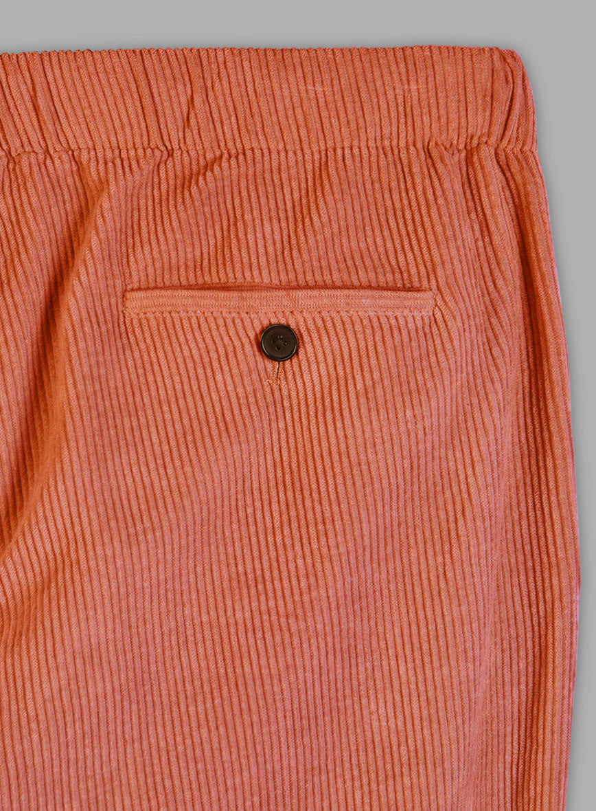 Easy Pants Burnt Orange Corduroy - StudioSuits