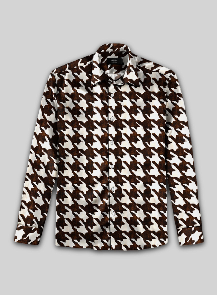 Cacao Velour Silk Shirt - StudioSuits