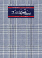 Caccioppoli Sun Dream Dorna Blue Wool Silk Suit - StudioSuits