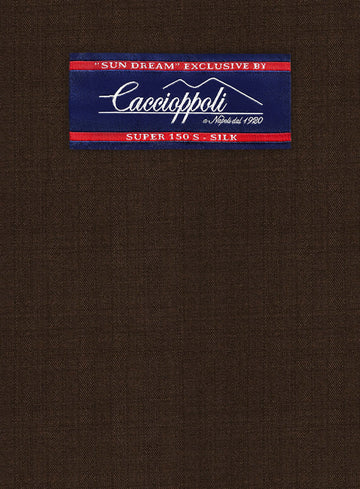 Caccioppoli Sun Dream Guroli Brown Wool Jacket - StudioSuits