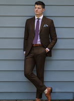 Caccioppoli Sun Dream Guroli Brown Wool Suit - StudioSuits