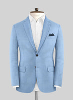 Caccioppoli Sun Dream Fano Sky Blue Wool Jacket - StudioSuits