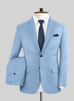 Caccioppoli Sun Dream Fano Sky Blue Wool Suit - StudioSuits