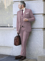 Caccioppoli Sun Dream Oriental Pink Wool Silk Suit - StudioSuits