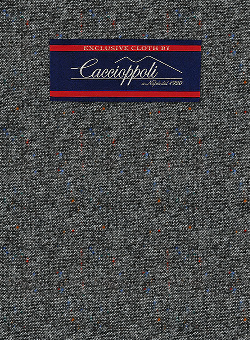 Caccioppoli Donegal Gray Tweed Pants - StudioSuits