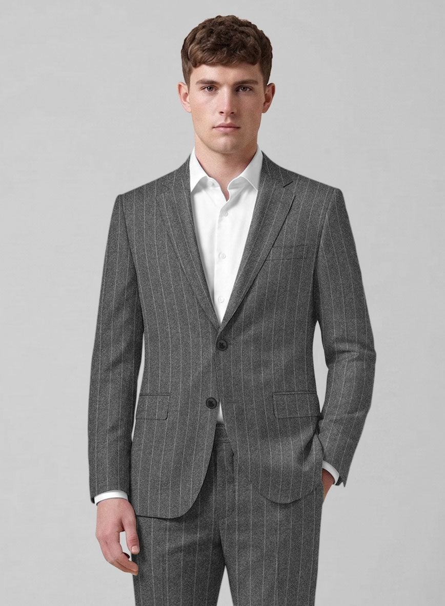Caccioppoli Laudi Light Gray Wool Jacket - StudioSuits