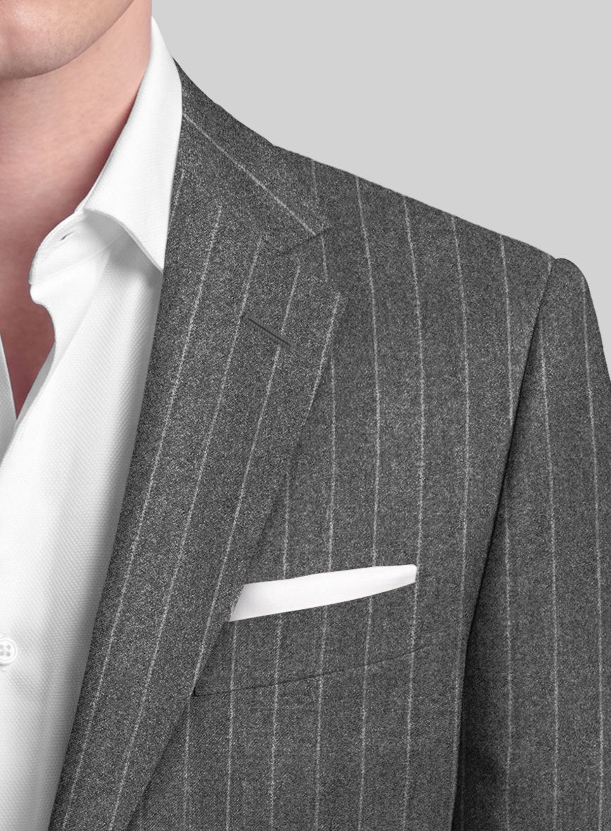 Caccioppoli Laudi Light Gray Wool Jacket - StudioSuits