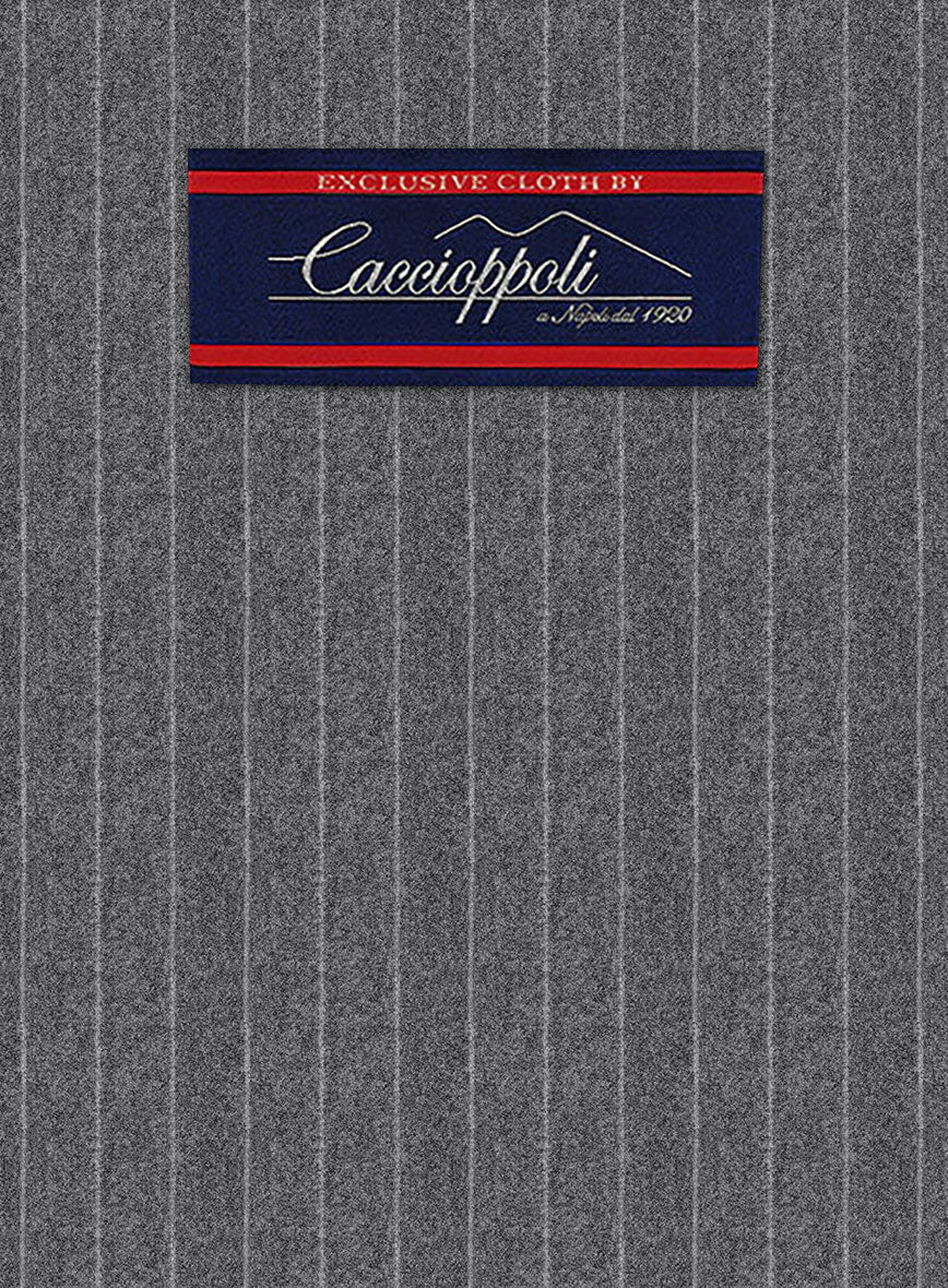 Caccioppoli Laudi Light Gray Wool Jacket - StudioSuits