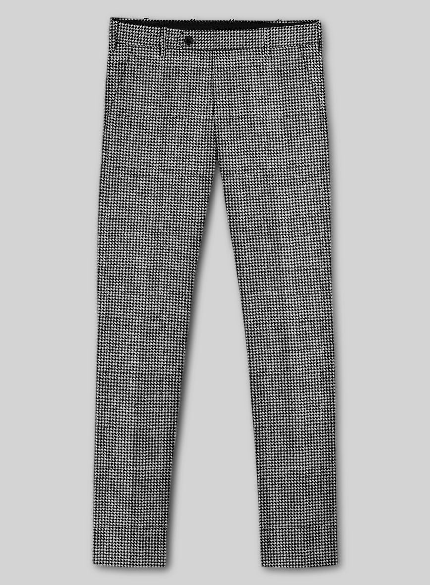 Caccioppoli Saghio Houndstooth Gray Wool Suit - StudioSuits