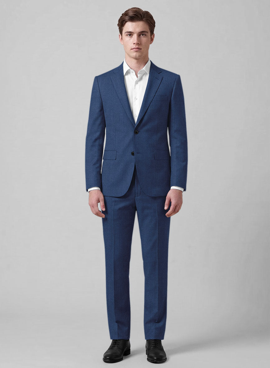 Caccioppoli Sun Dream Afarie Dark Blue Wool Suit - StudioSuits