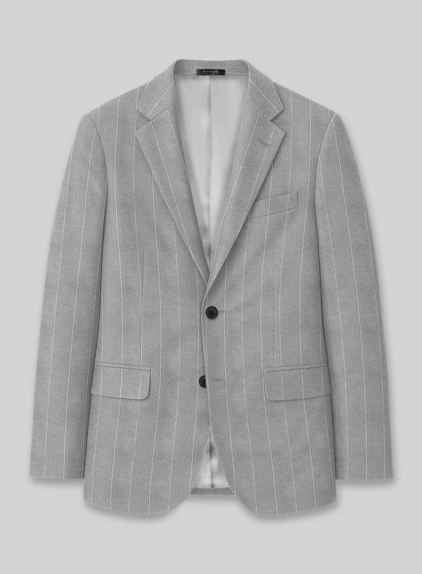 Caccioppoli Sun Dream Aistun Gray Wool Silk Suit - StudioSuits
