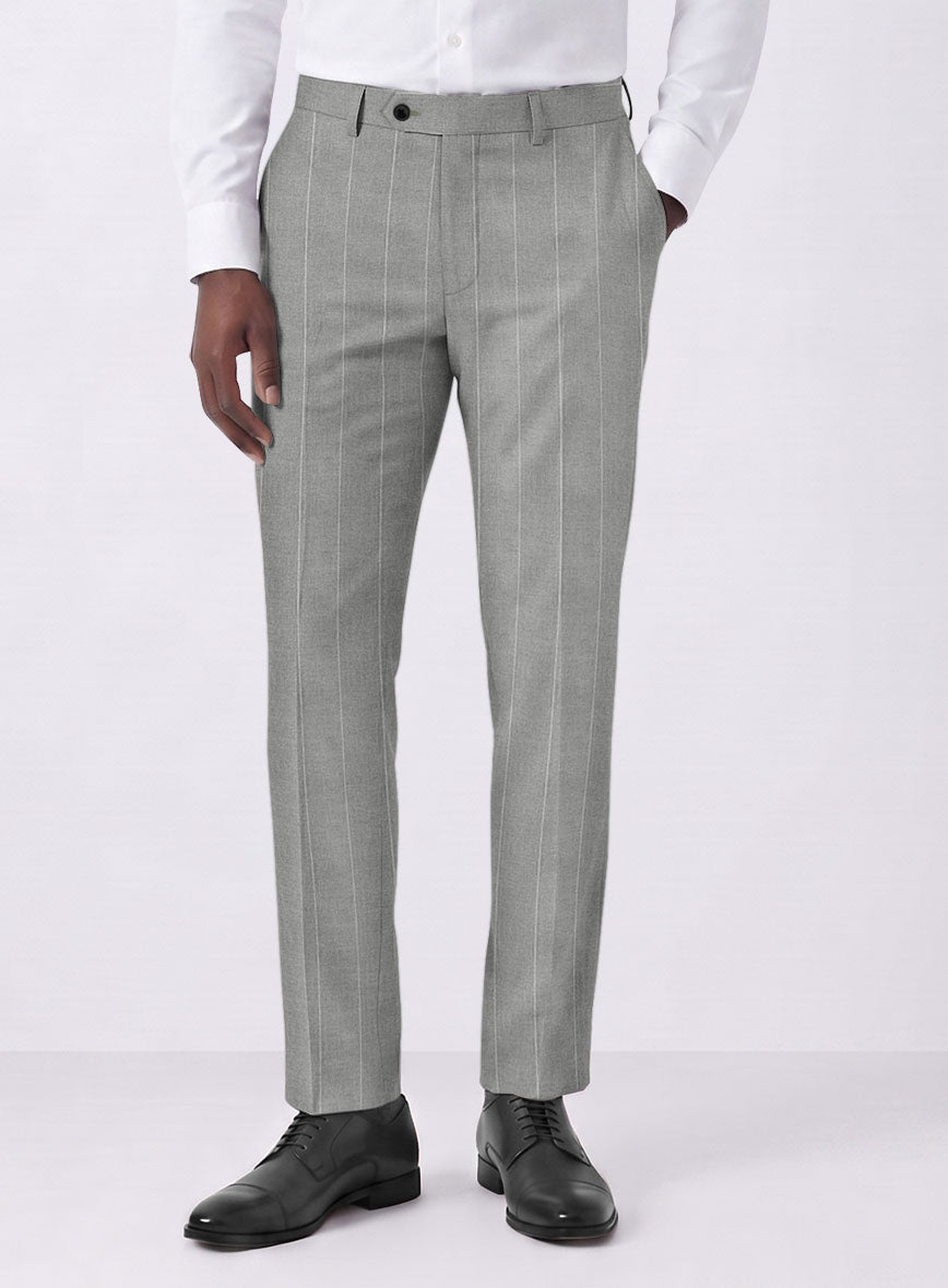 Caccioppoli Sun Dream Aistun Gray Wool Silk Suit - StudioSuits