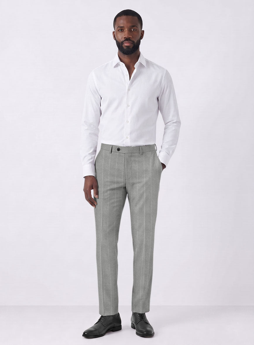 Caccioppoli Sun Dream Aistun Gray Wool Silk Suit - StudioSuits