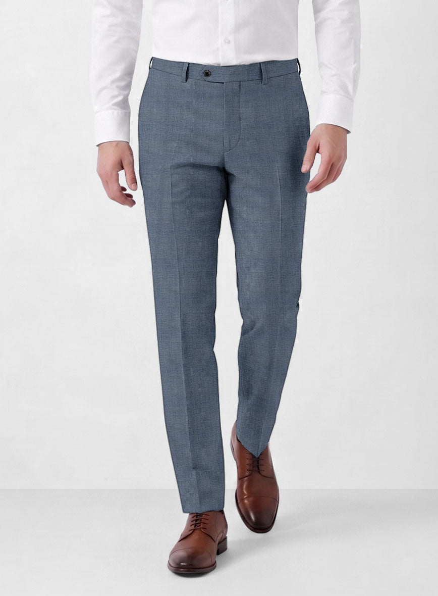 Caccioppoli Sun Dream Ange Blue Wool Silk Suit - StudioSuits