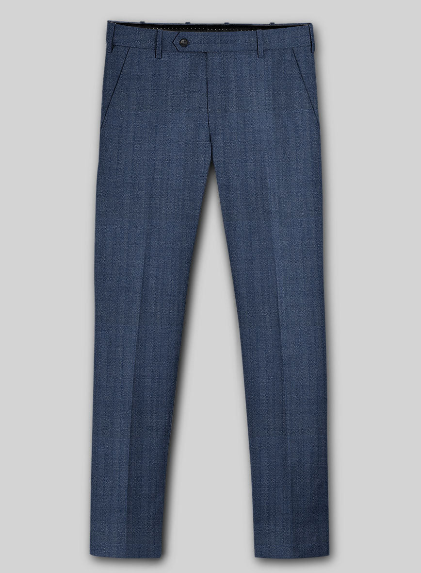 Caccioppoli Sun Dream Angres Dusk Blue Wool Suit - StudioSuits
