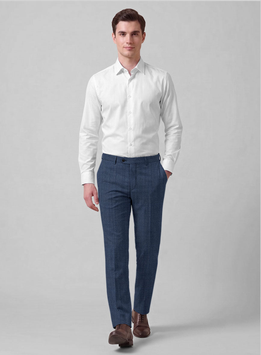 Caccioppoli Sun Dream Angres Dusk Blue Wool Suit - StudioSuits