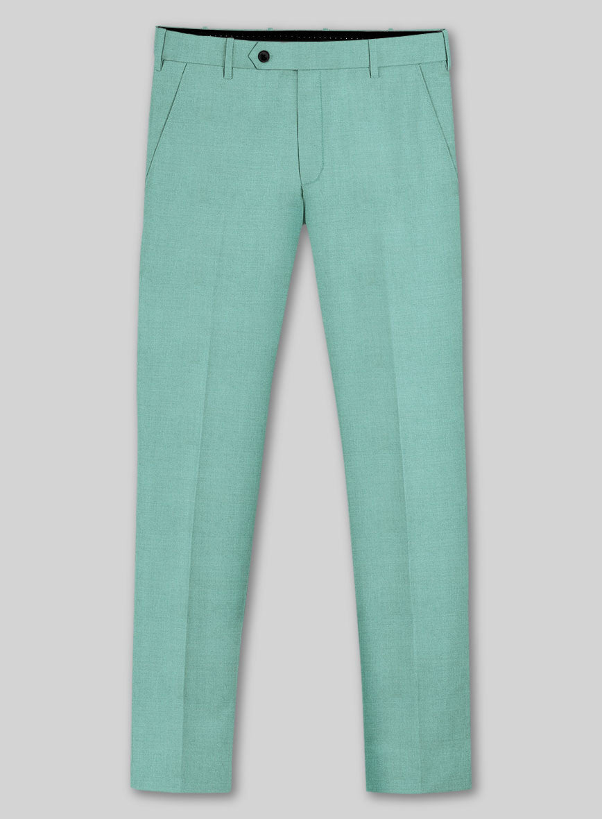 Caccioppoli Sun Dream Aqua Blue Wool Silk Suit - StudioSuits