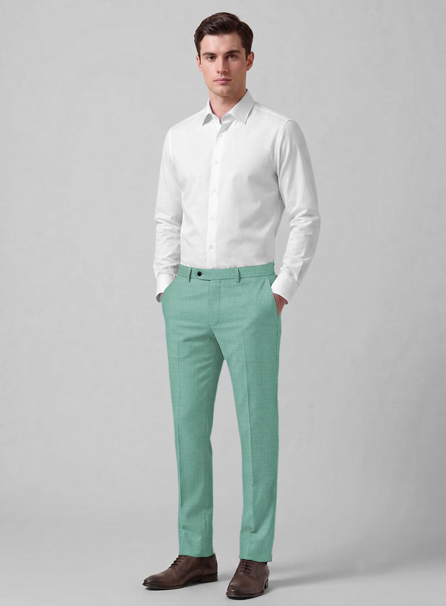 Caccioppoli Sun Dream Aqua Blue Wool Silk Suit - StudioSuits
