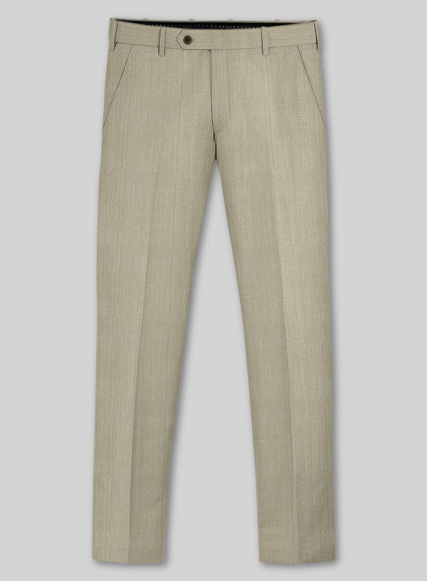 Caccioppoli Sun Dream Emasie Muted Beige Wool Suit - StudioSuits