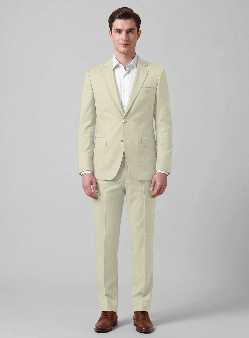 Caccioppoli Sun Dream Fawn Wool Silk Suit - StudioSuits