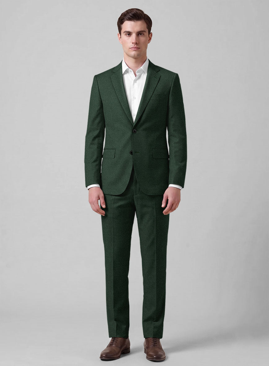 Caccioppoli Sun Dream Green Wool Silk Suit - StudioSuits