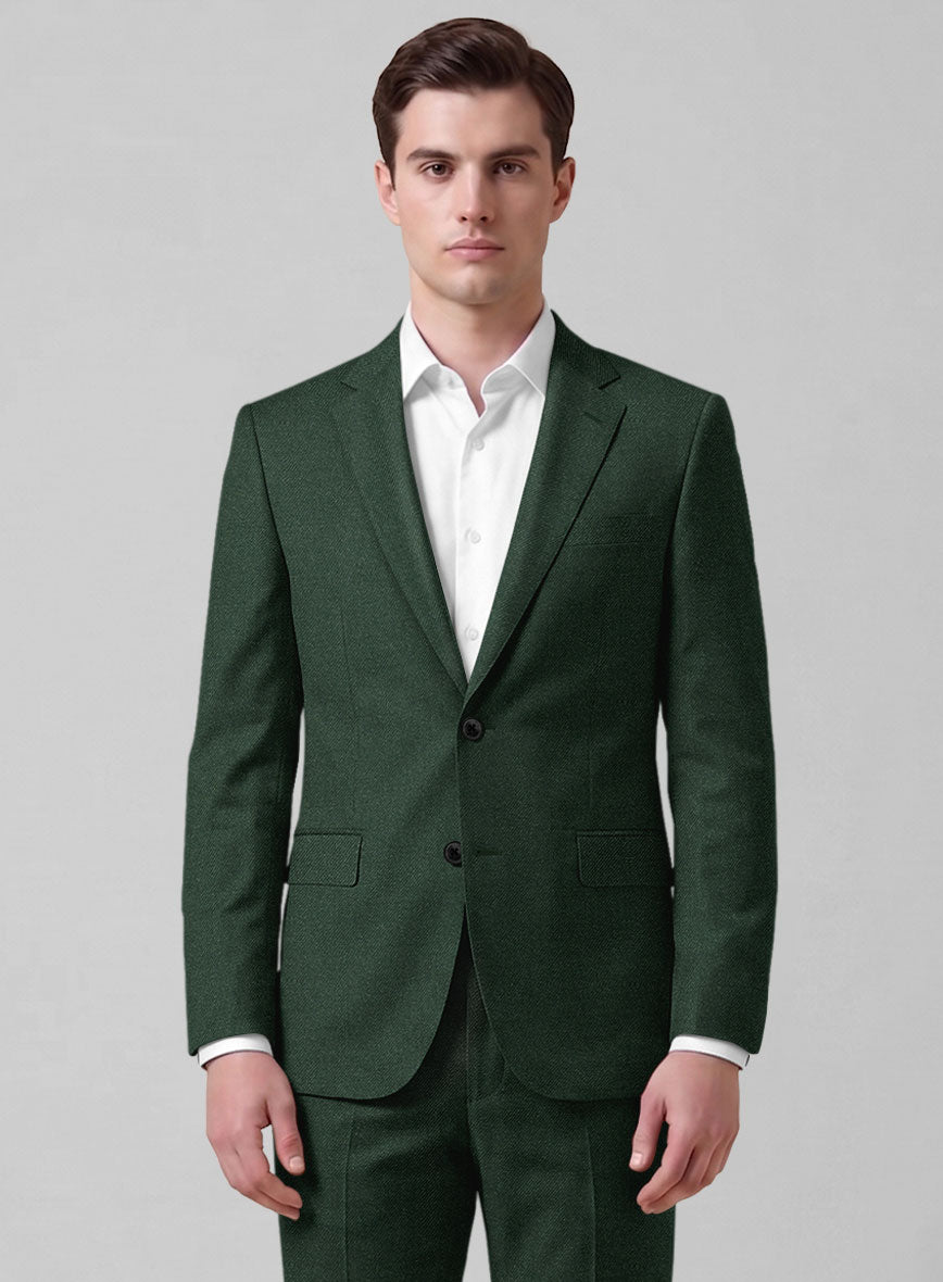 Caccioppoli Sun Dream Green Wool Silk Suit - StudioSuits