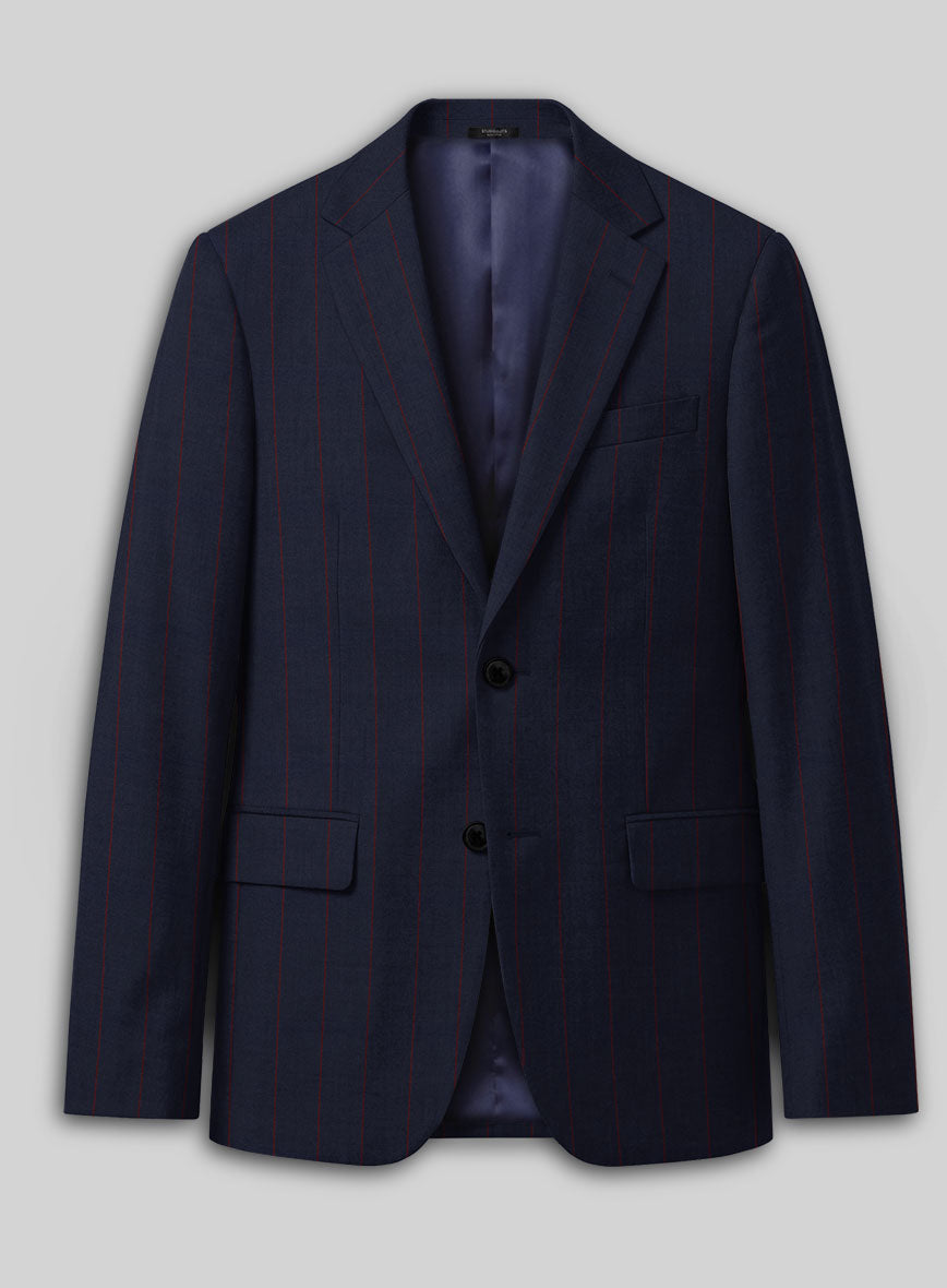 Caccioppoli Sun Dream Grezo Dark Blue Wool Silk Suit - StudioSuits