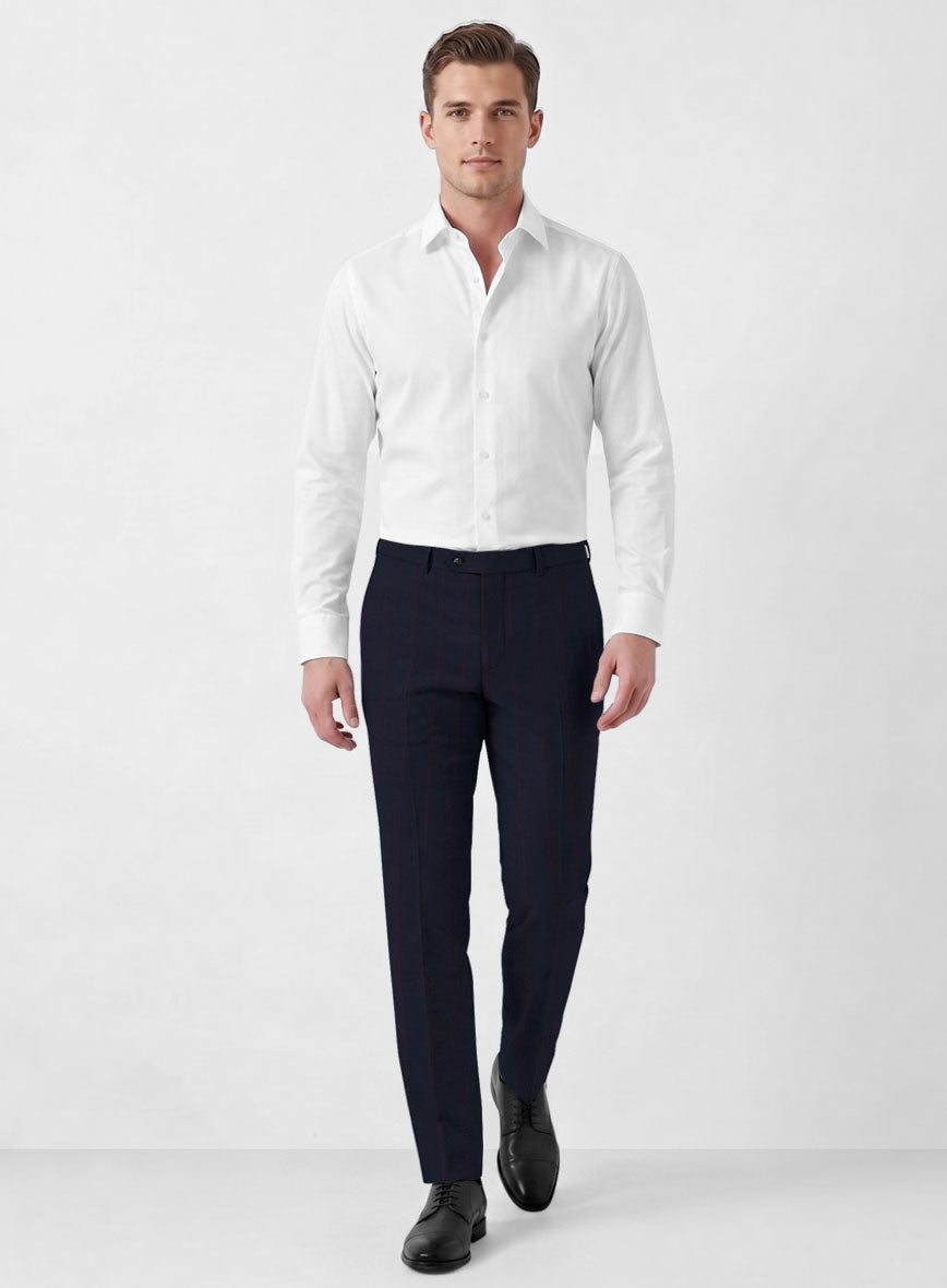 Caccioppoli Sun Dream Grezo Dark Blue Wool Silk Suit - StudioSuits