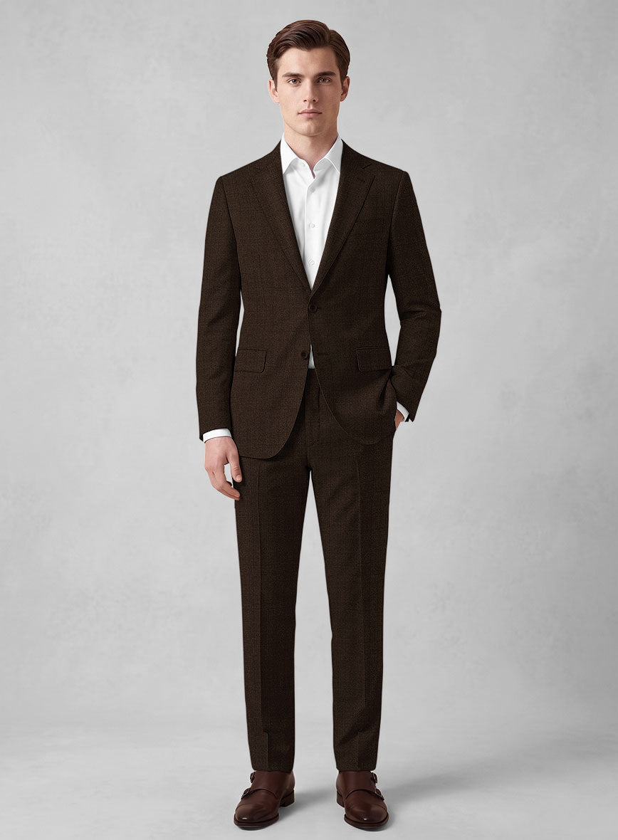 Caccioppoli Sun Dream Guroli Brown Wool Suit - StudioSuits