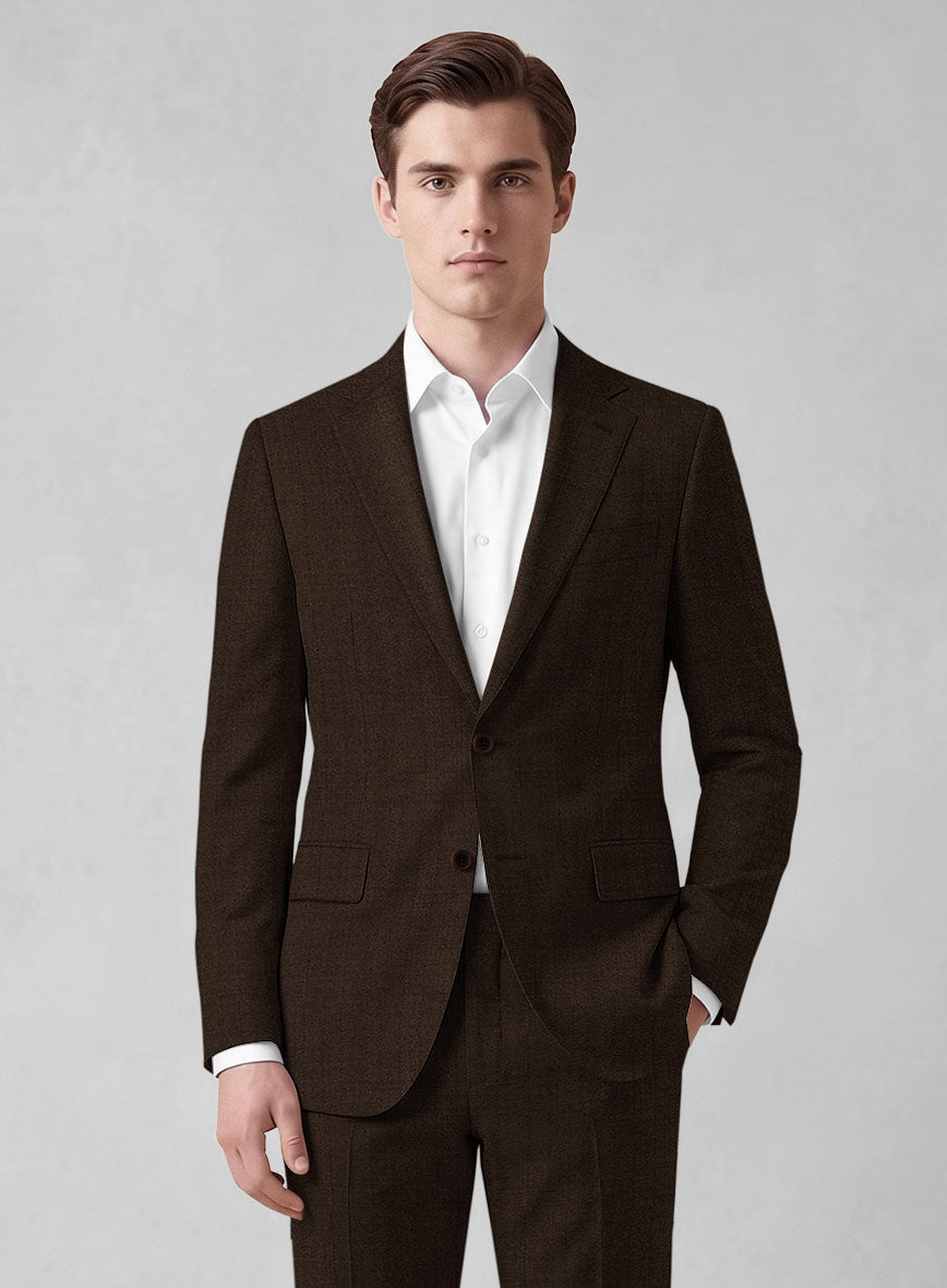Caccioppoli Sun Dream Guroli Brown Wool Suit - StudioSuits