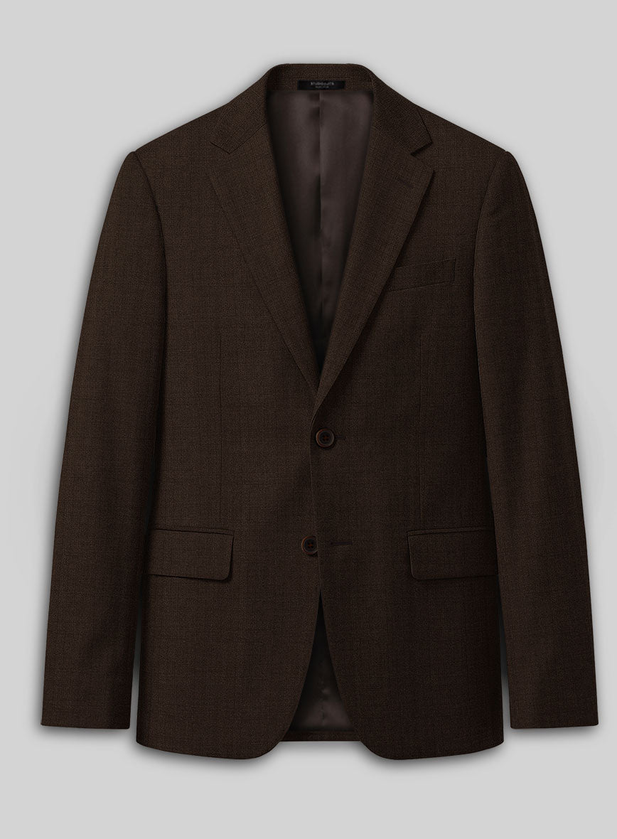 Caccioppoli Sun Dream Guroli Brown Wool Jacket - StudioSuits