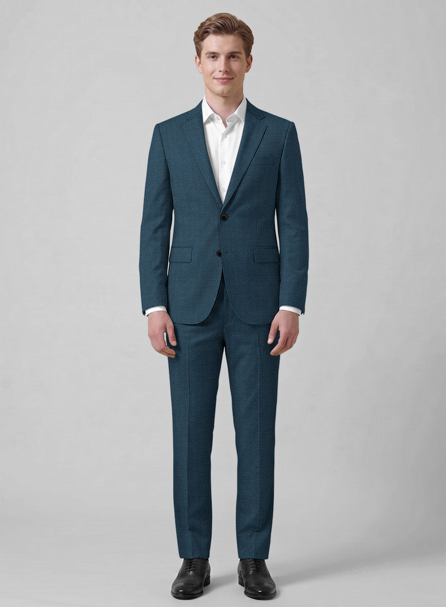 Caccioppoli Sun Dream Isano Blue Wool Suit - StudioSuits
