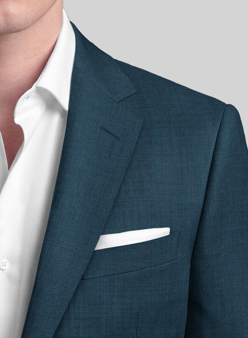 Caccioppoli Sun Dream Isano Blue Wool Suit - StudioSuits