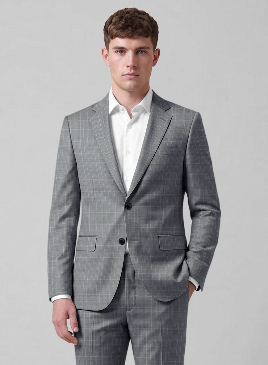 Caccioppoli Sun Dream Majoli Glen Wool Silk Jacket - StudioSuits