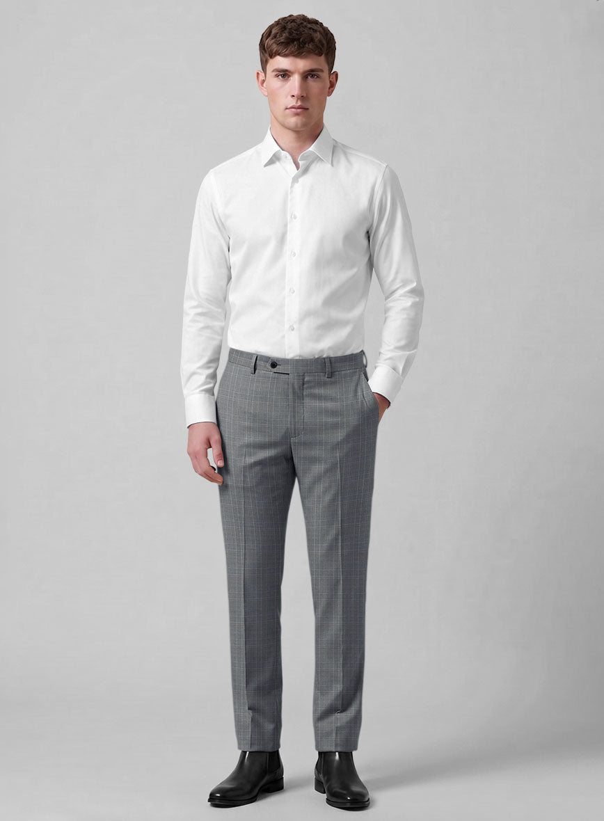 Caccioppoli Sun Dream Majoli Glen Wool Silk Pants - StudioSuits