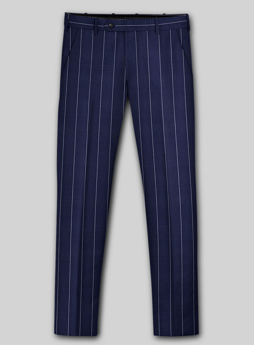 Caccioppoli Sun Dream Omiro Royal Blue Wool Silk Suit - StudioSuits