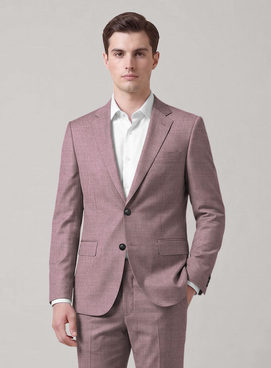 Caccioppoli Sun Dream Oriental Pink Wool Silk Jacket - StudioSuits