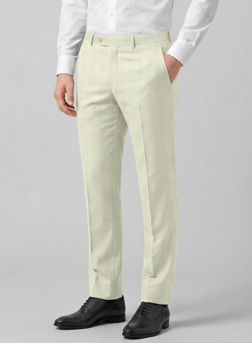 Caccioppoli Sun Dream Perpe Fawn Wool Pants - StudioSuits