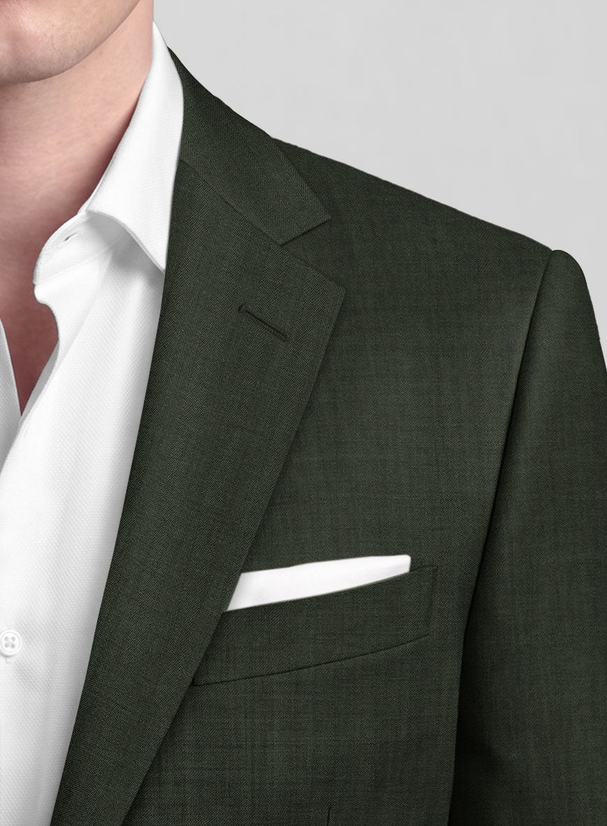 Caccioppoli Sun Dream Siuco Green Wool Suit - StudioSuits