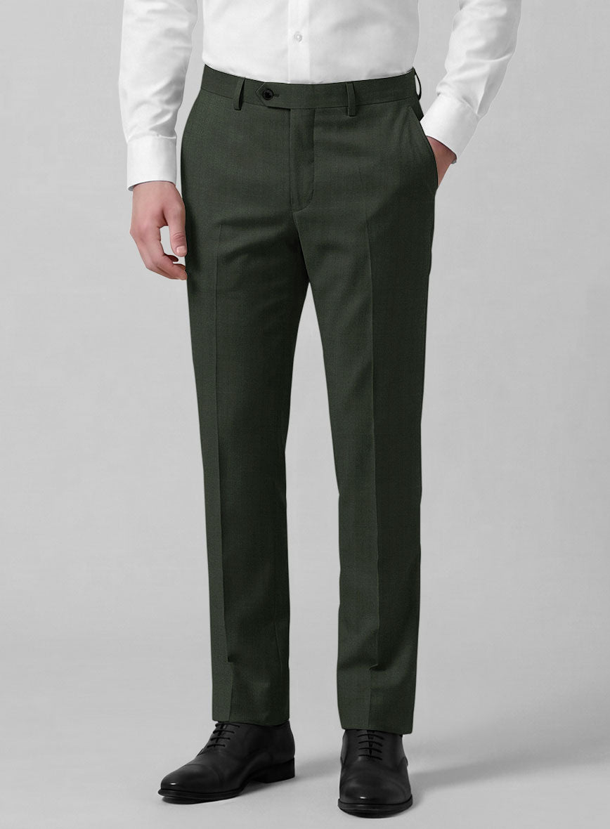 Caccioppoli Sun Dream Siuco Green Wool Suit - StudioSuits