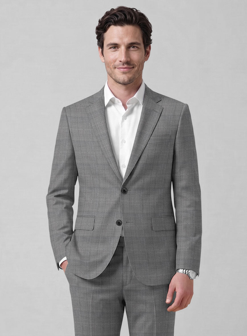 Caccioppoli Sun Dream Spiro Black Wool Silk Jacket - StudioSuits