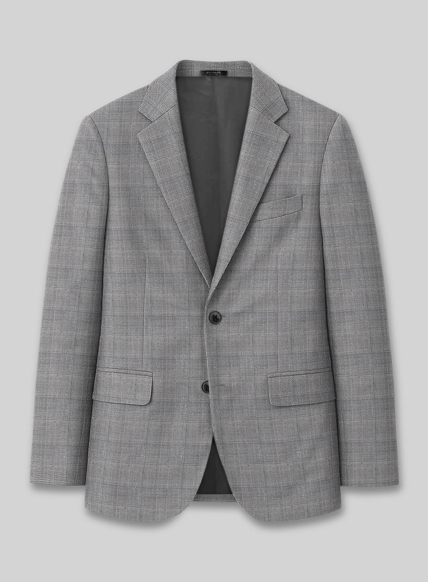 Caccioppoli Sun Dream Spiro Black Wool Silk Jacket - StudioSuits