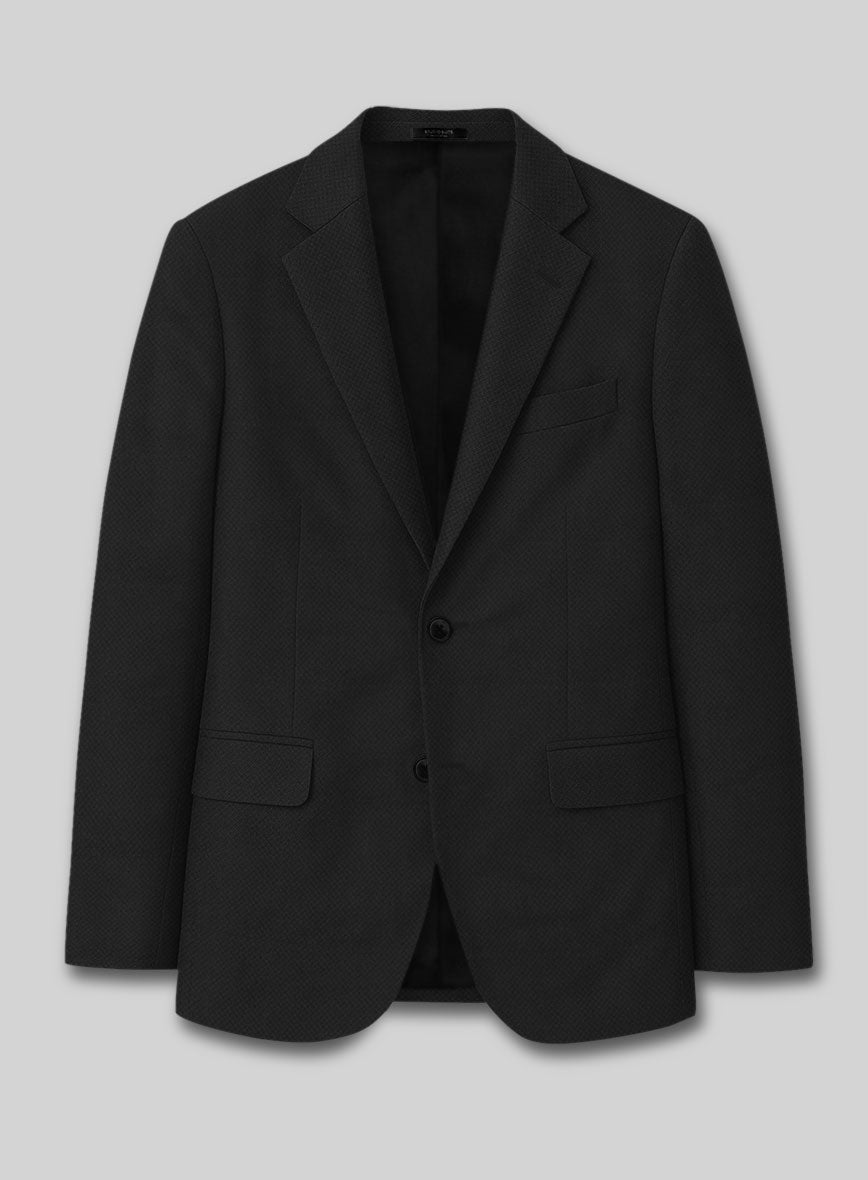 Caccioppoli Sun Dream Zallo Black Wool Silk Suit - StudioSuits