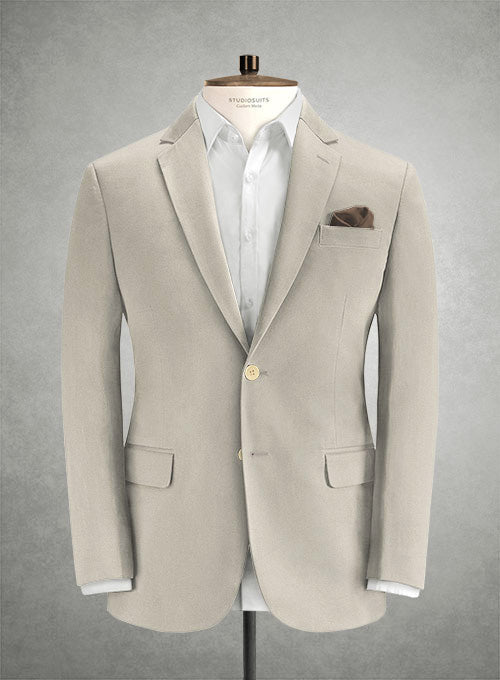 Caccioppoli Cotton Cashmere Beige Suit - StudioSuits