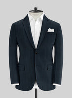 Caccioppoli Herringbone Blue Cotton Jacket - StudioSuits