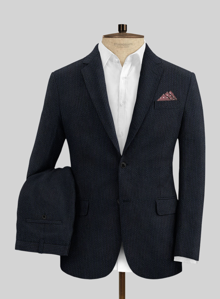 Caccioppoli Seersucker Silo Suit - StudioSuits