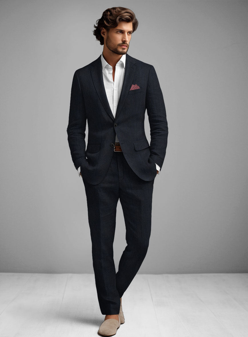 Caccioppoli Seersucker Silo Suit - StudioSuits
